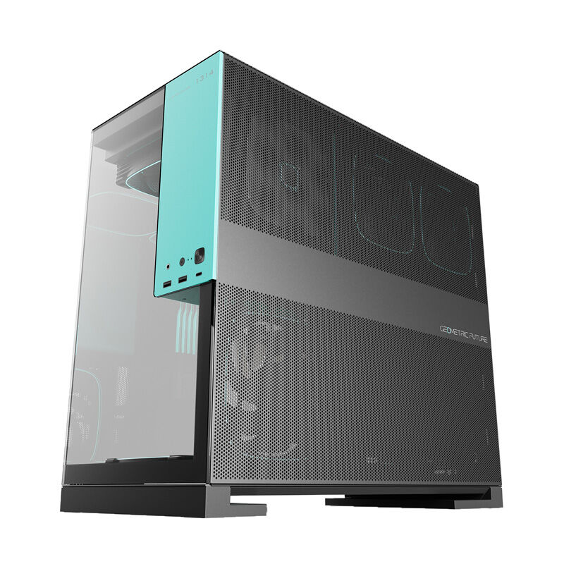 Geometric Future Model 5 Black Blue GF-M5-BB PLUS (E-ATX ガラス