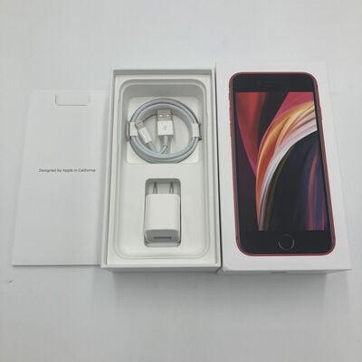 【白山FM松任店】中古  【au】Apple iPhoneSE 4.7インチ (第2世代/2020) 128GB (PRODUCT)RED MXD22J/A 142478 