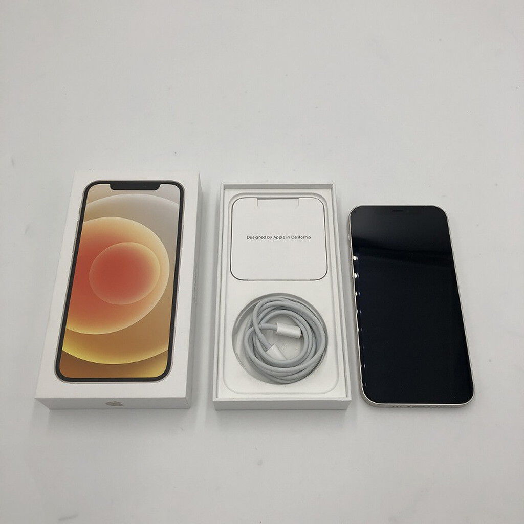 中古 Apple iPhone12 6.1インチ 64GB (ホワイト) 国内版SIMロック
