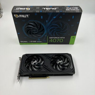 【なんば店】中古  Palit NE64070019K9-1048D (GeForce RTX 4070 Dual 12GB) 3280022231 