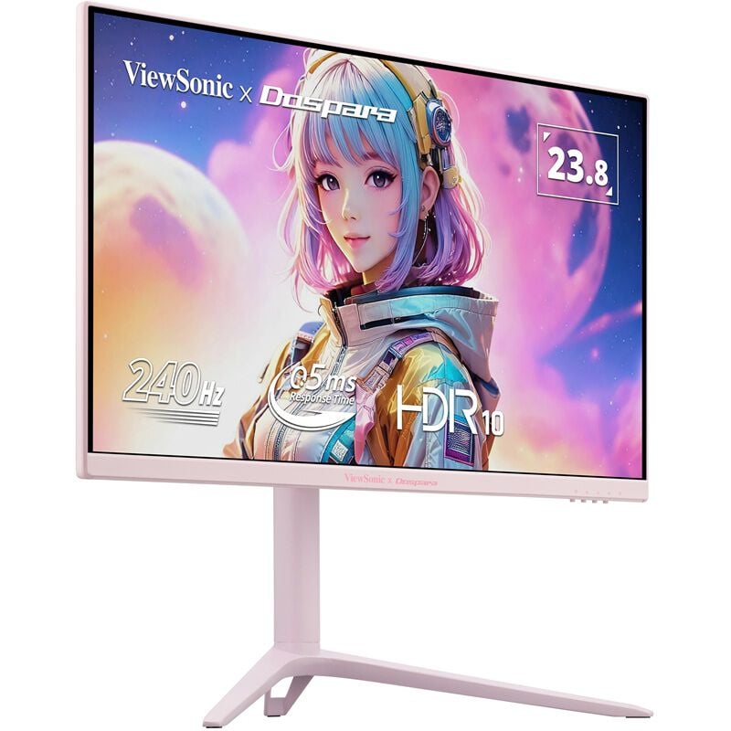 ViewSonic ゲーミングモニターVX2428J2-7 ドスパラ限定モデル ViewSonic VX2428J2-PK-7 (23.8インチワイド 液晶モニター パステル