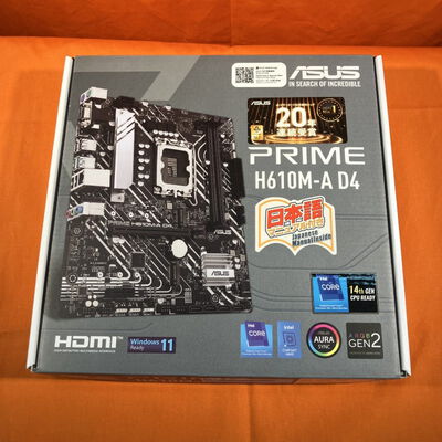 【なんば店】中古  ASUS PRIME H610M-A D4 (H610 1700 mATX DDR4) 150376 