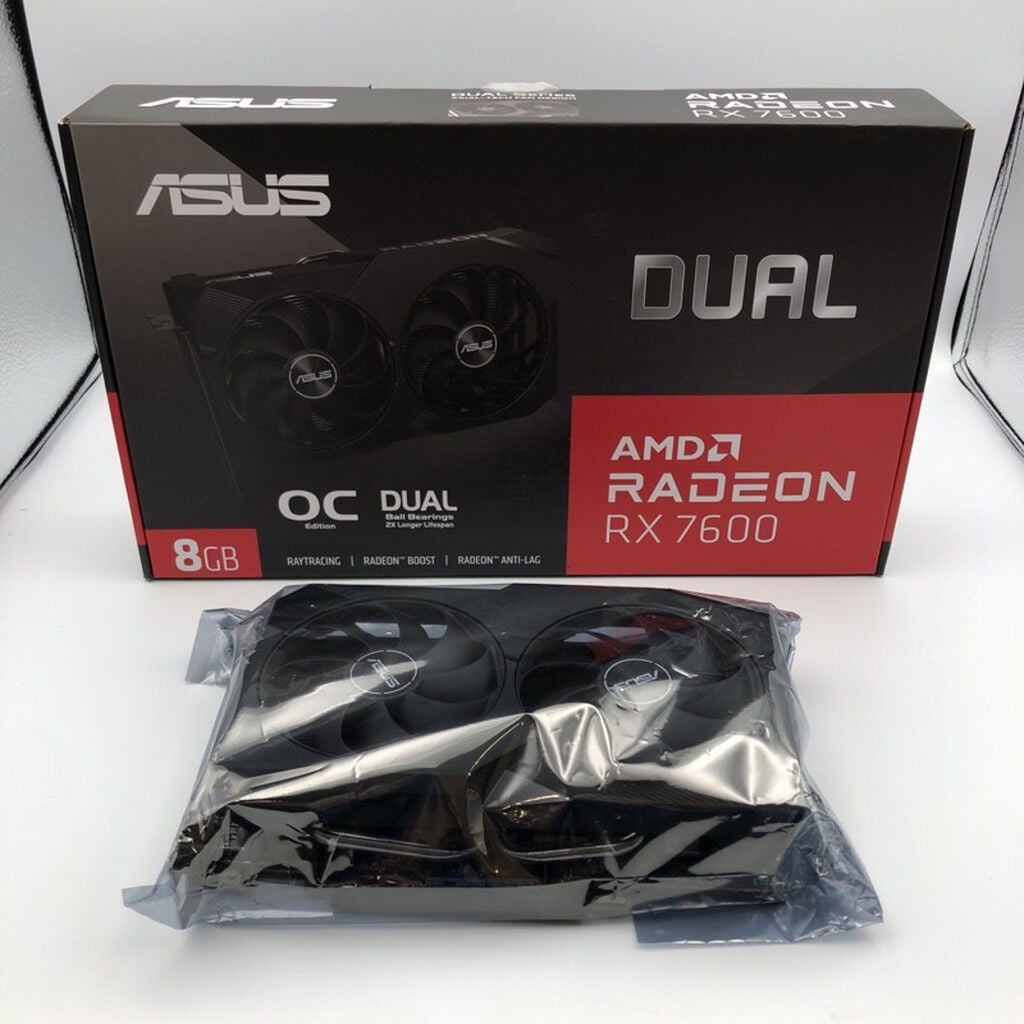 中古 ASUS DUAL-RX7600-O8G-V2 (RX7600 8G) 162744 （367919