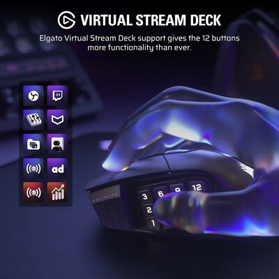 Corsair  SCIMITAR ELITE WIRELESS SE MMO CH-9314014-AP (ワイヤレス ゲーミングマウス ガンメタル) 