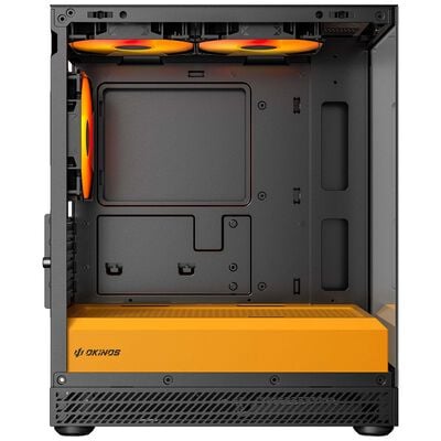 Okinos  Aqua UNO Canary (MicroATX ガラス ブラックイエロー) 