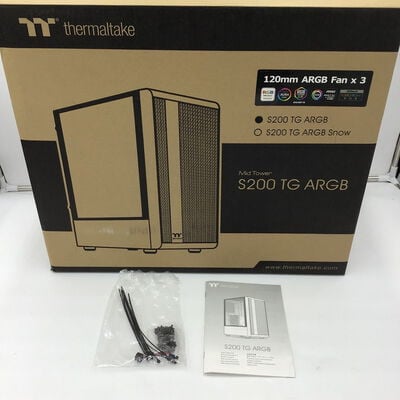 【白山FM松任店】中古  Thermaltake CA-1X2-00M1WN-00(S200 TG ATX BK) 4950001313 