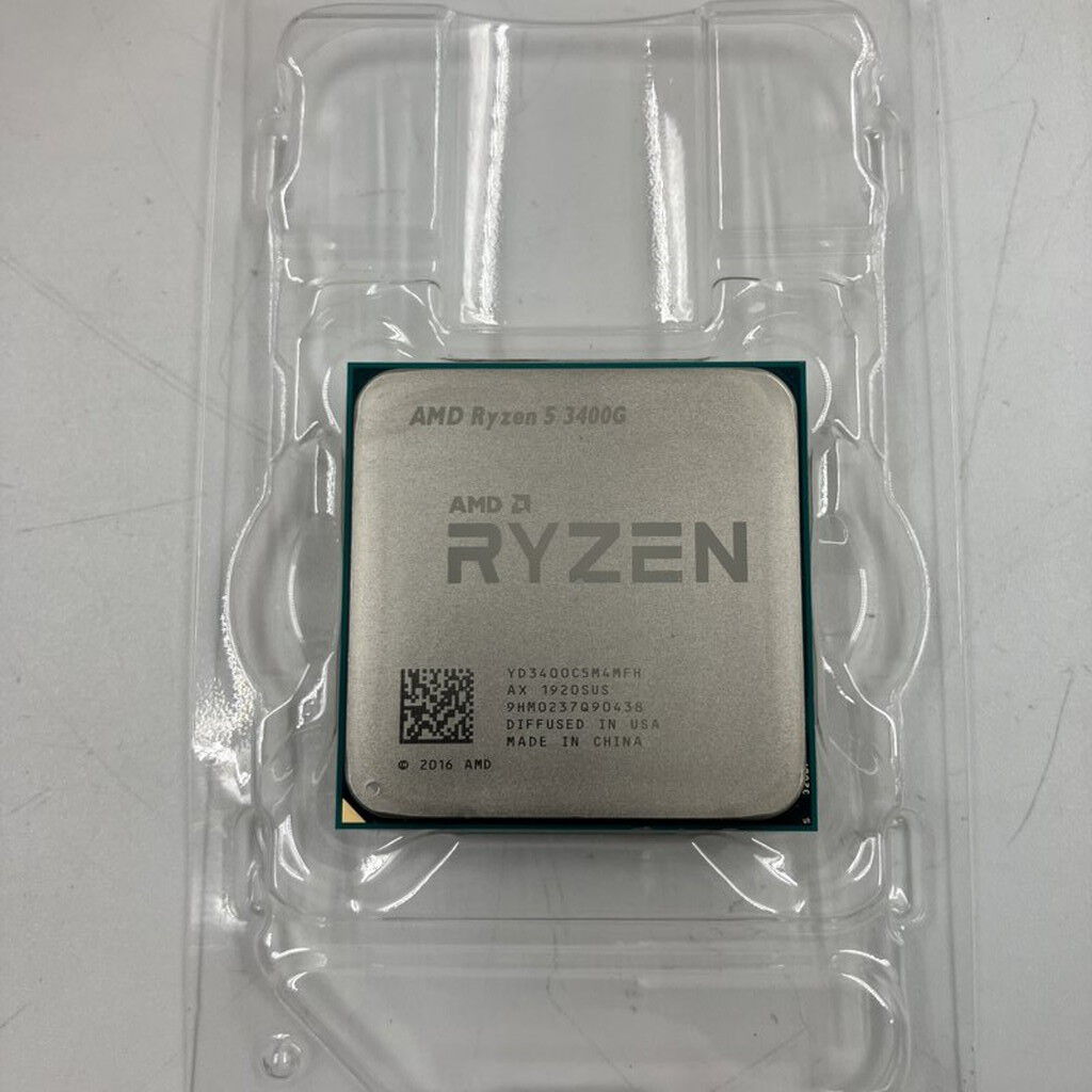 中古 AMD Ryzen 5 3400G (AM4/3.7/6M/C4/T8/65W) 140028 （363427