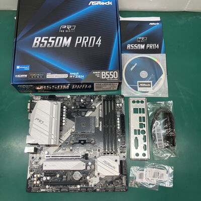 【浦添城間店(沖縄)】中古  ASRock B550M Pro4 (B550 AM4 mATX DDR4) 142938