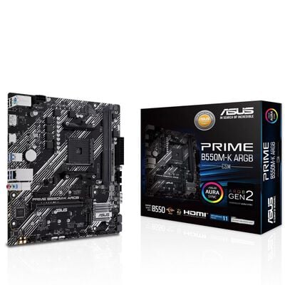 ASUS  PRIME B550M-K-ARGB-CSM (B550 AM4 MicroATX) 