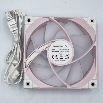 【座間相武台】中古  DEEPCOOL FC120 PASTEL PINK(120mm PWM ARGB) 4510002791 