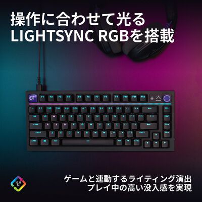 Logicool  G316 X 75 有線ゲーミングキーボード G316X-75-LNBK (ブラック) 