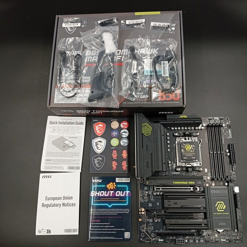 中古 MSI MAG B850 TOMAHAWK MAX WIFI(B850 ATX AM5 DDR5