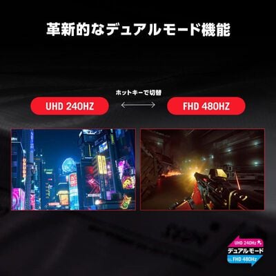 ASUS  ROG Strix OLED XG32UQWMS (31.5インチワイド 4K240Hz/FHD480Hz WOLEDモニター) 