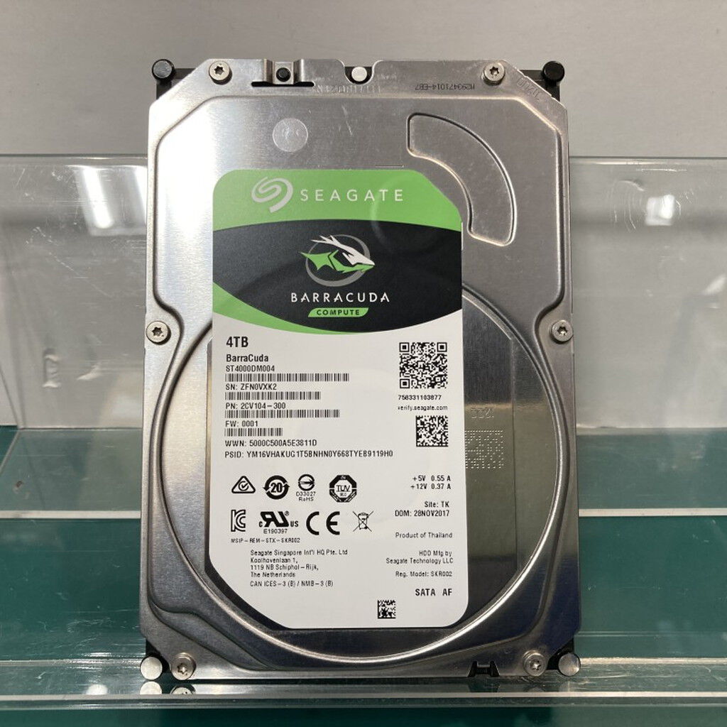 【中古】4TB/HDD/Seagate/ST4000DM004/スマート情報有り 中古 Seagate ST4000DM004（3.5インチ HDD 4TB SATA） 3480040541