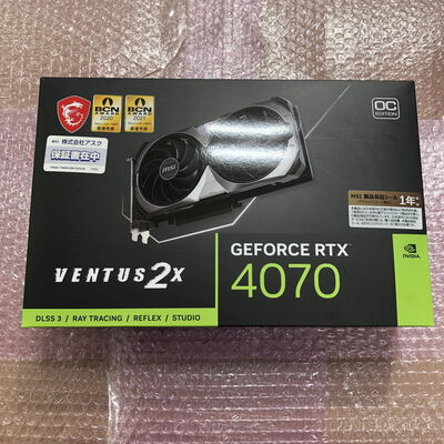 【宮崎恒久店】中古  MSI GeForce RTX 4070 VENTUS 2X 12G OC (RTX4070 12GB) 157129 