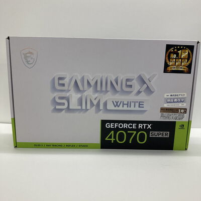 【神戸・三宮店】中古  MSI GeForce RTX 4070 SUPER 12G GAMING X SLIM WH (RTX4070 SUPER 12GB) 163392 