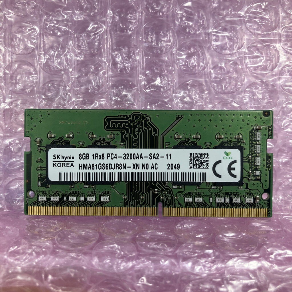中古 SKhynix ノートPC用メモリ(PC4-25600 8GB DDR4-3200) 5070002286