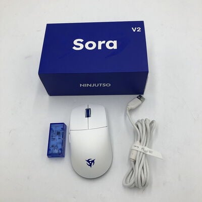 【盛岡都南店】中古  NINJUTSO NINJUTSO Sora V2 White Wireless Gaming Mouse 4580002151 