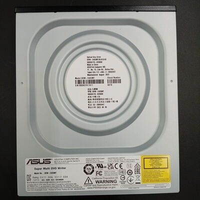 【大須店】中古  ASUS DRW-24D5MT (SATA 24X ｽｰﾊﾟｰﾏﾙﾁ ｿﾌﾄ付 黒) 3120022030 