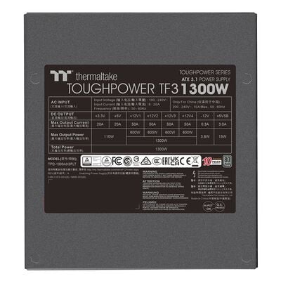 Thermaltake  TOUGHPOWER TF3 1300W ATX3.1 TITANIUM PS-TPD-1300FNFATJ-1 (1300W) 