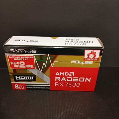 【大須店】中古  SAPPHIRE 11324-01-20G PULSE RX7600 GAMING (RX7600 8G) 162747 