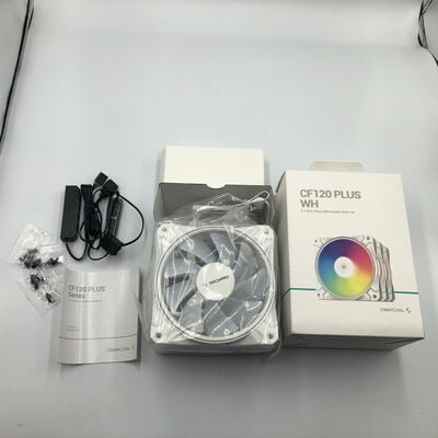 【水戸赤塚店】中古  DEEPCOOL CF120 PLUS WH(120mm RGB 3PK) 4680002354 