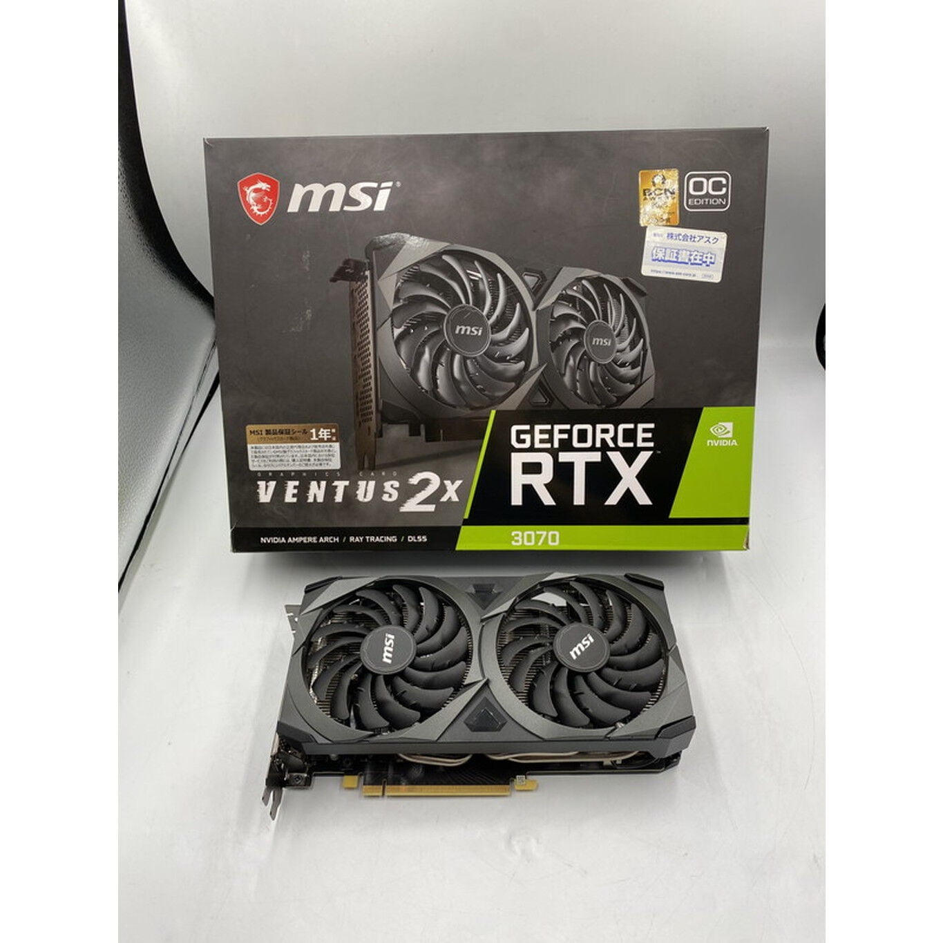 【中古】msi RTX3070 VENTUS 2x 中古 【LHR版】MSI GeForce RTX 3070 VENTUS 2X 8G OC LHR (RTX3070