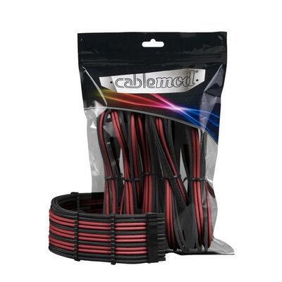 CableMod  CM-PCAB-BKIT-NKKBR-3PK-R (ケーブル延長キット ブラック/ブラッドレッド) 