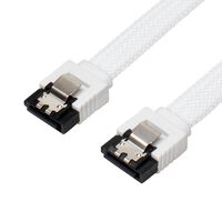 AINEX  SATM-3103WH (ラッチ付 シリアルATAメッシュケーブル ホワイト 30cm) 