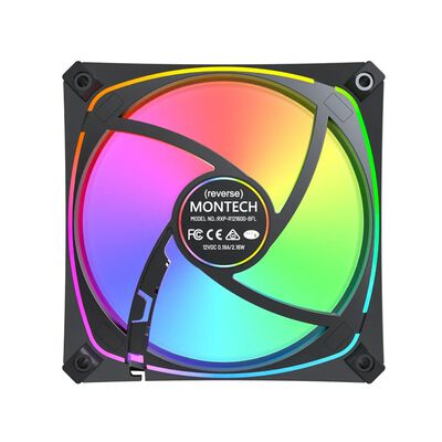 MONTECH  RX120 PRO Black (1個パック ブラック リバースブレード) 