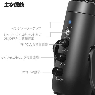 上海問屋  ノイズリダクション付きUSB接続コンデンサーマイク DN-916233 [donya_audio] 