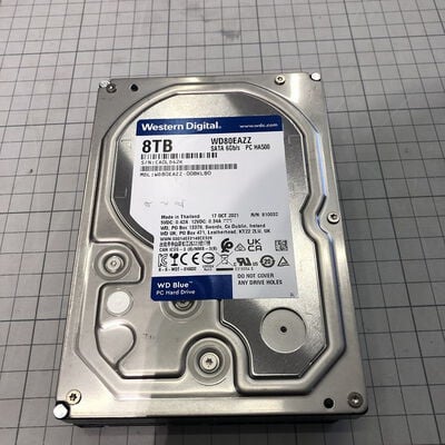 【盛岡都南店】中古  各社 3.5インチ HDD 8TB SATA （デスクトップ用） 132804 
