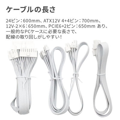 ドスパラセレクト  850W-GOLD-ATX31-WH (850W ホワイト) 