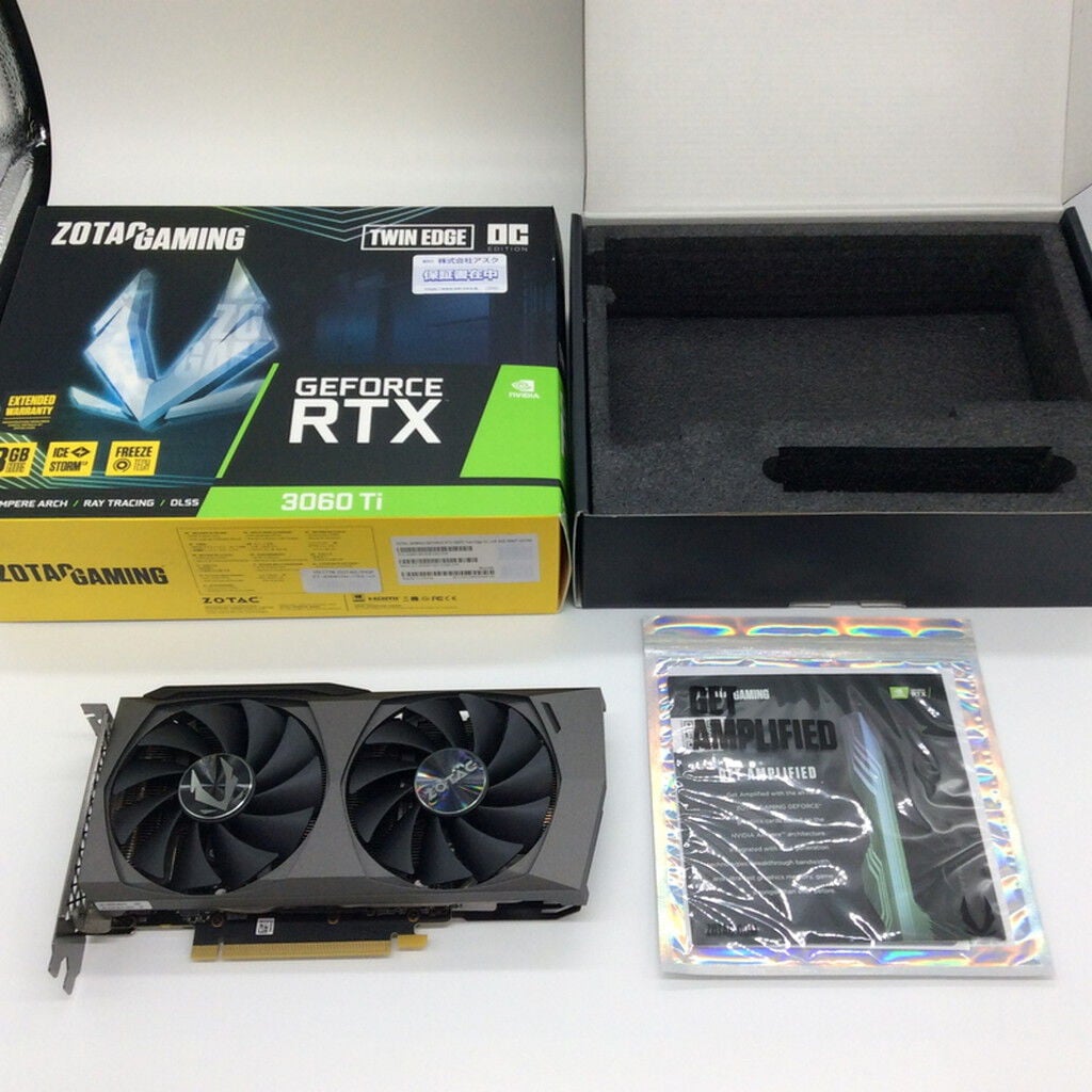 中古 【LHR版】ZOTAC ZT-A30610H-10MLHR(RTX3060Ti 8GB) 3210015277