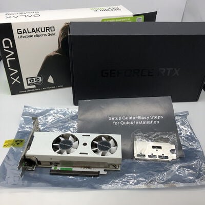 【宇都宮鶴田店】中古  玄人志向 GK-RTX3050-E6GB/WHITE/LP (RTX3050 6GB) 166371 
