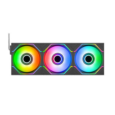 Thermaltake  SWAFAN 120 EX INFINITY ARGB Sync 3Pack CL-F245-PL12SW-A (120mm ARGB ブラック 交換式ファン 3個パック) 