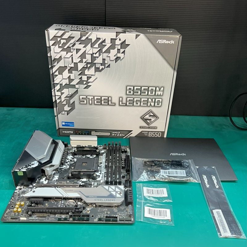 ASRock B550m Steel Legend mATX 訳あり動作品 ASRock B550M STEEL LEGEND 動作確認済み