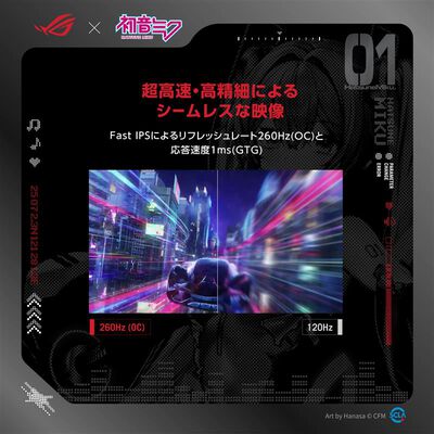 ASUS ROG Strix XG27ACMEG-G Hatsune Miku Edition (27インチワイド 