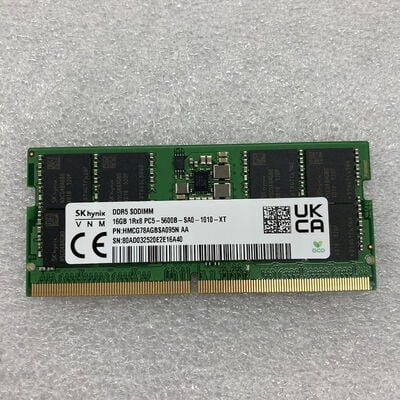 【京都店】中古  PC5-44800 16GB ノート用(DDR5-5600) 178698 