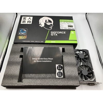 【座間相武台】中古  玄人志向 GF-GTX1650-E4GB/OC/DF (GTX1650 4G GDR5) 139577 