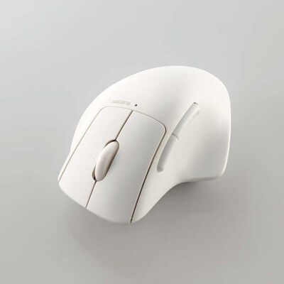 エレコム  M-SH30MBSKXWH (無線マルチ接続Mサイズマウス&ldquo;SHELLPHA&rdquo;チルト機能付き7ボタン ホワイト) 