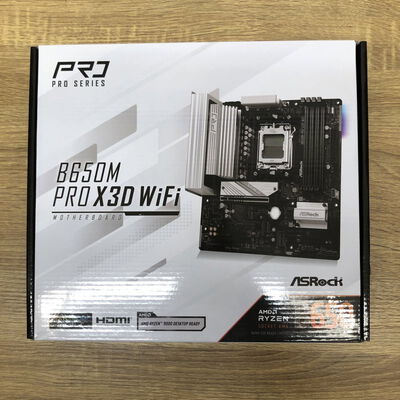 【津ラッツ店】中古  ASRock B650M Pro X3D WiFi (B650 AM5 mATX DDR5) 4990001412 