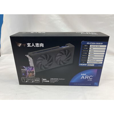 【仙台店】中古  玄人志向 AR-A750D6-E8GB/DF(intel Arc A750 8GB) 3240010007 