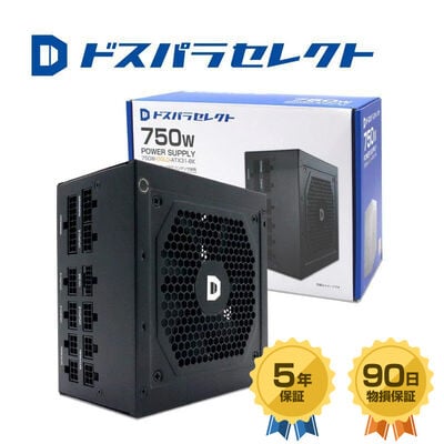 ドスパラセレクト 750W-GOLD-ATX31-BK (750W ブラック)