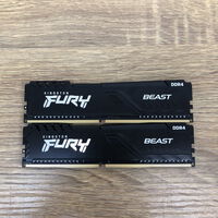 中古  Kingston FURY KF426C16BBK2/16 (合計16GB PC4-21300/DDR4-2666 デスクトップ用） 4990001711 
