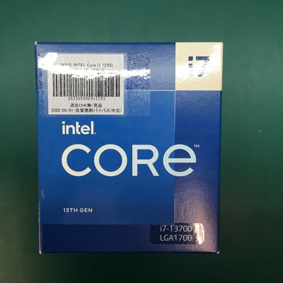 【佐賀南部バイパス店】中古  INTEL Core i7 13700 (1700/2.1G/30M/C16/T24) 154210 