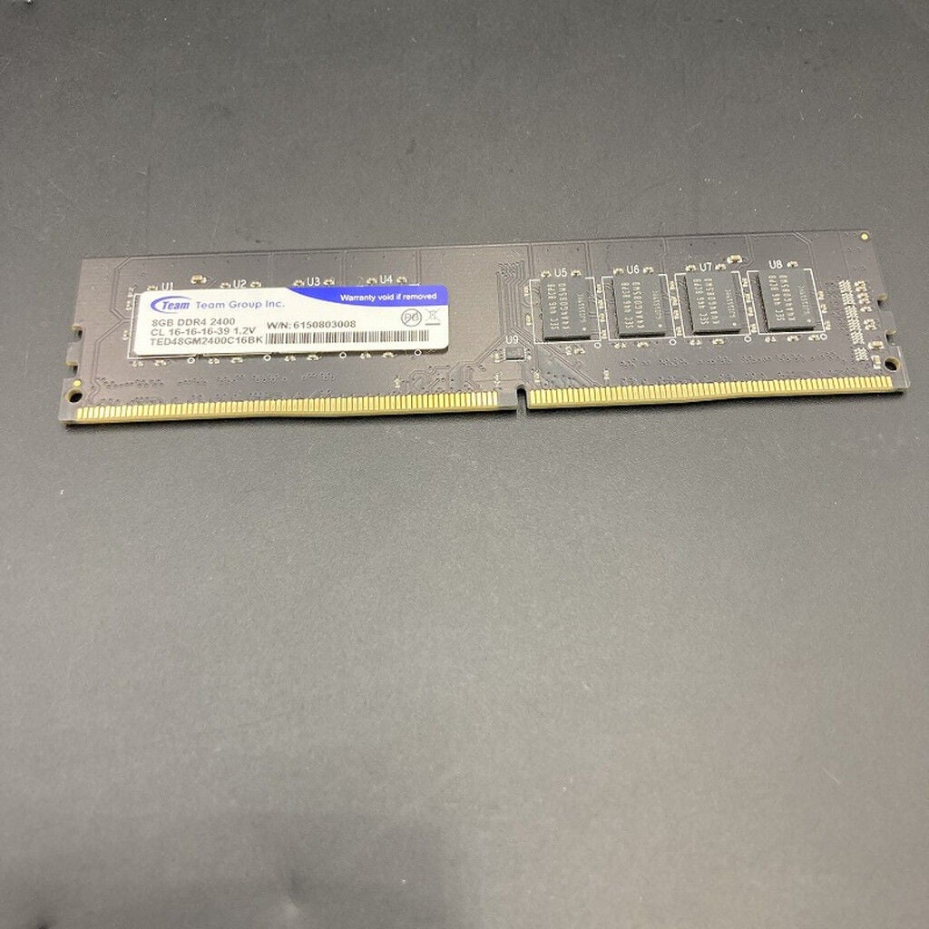 中古 Team TED48GM2400C16BK(PC4-19200 8GB) 5370000415 （251838