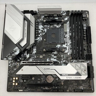 【新潟店】中古  ASRock B550M Steel Legend (B550 AM4 mATX DDR4) 142939 