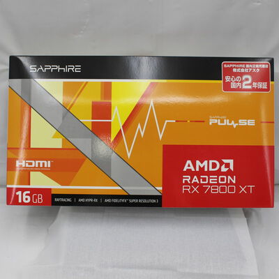 【通販センター】中古  SAPPHIRE PULSE Radeon RX 7800 XT GAMING 16GB GDDR6（RX7800XT 16GB） 3480039762 