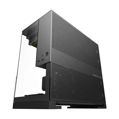 Geometric Future  MODEL 3 with 5FAN GF-M3-GB PLUS (MicroATX ガラス グレー／ブラック) 